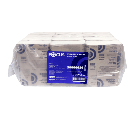 Focus Z-Fold Towel White (2ply) 