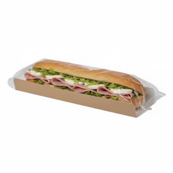 Kraft Baguette Packaging with Film