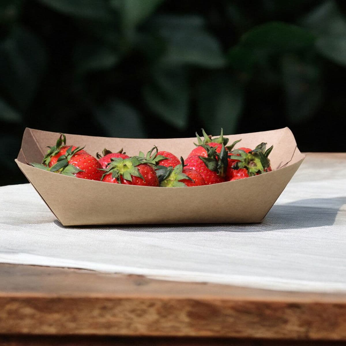 1lb Kraft Paper Food Tray 2