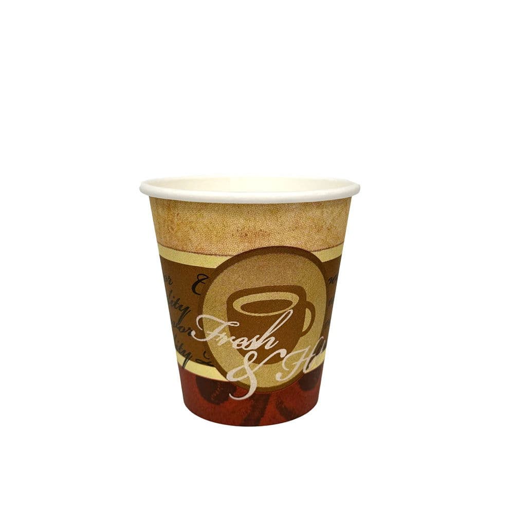 8oz Fresh & Hot PE Single Wall Hot Cups