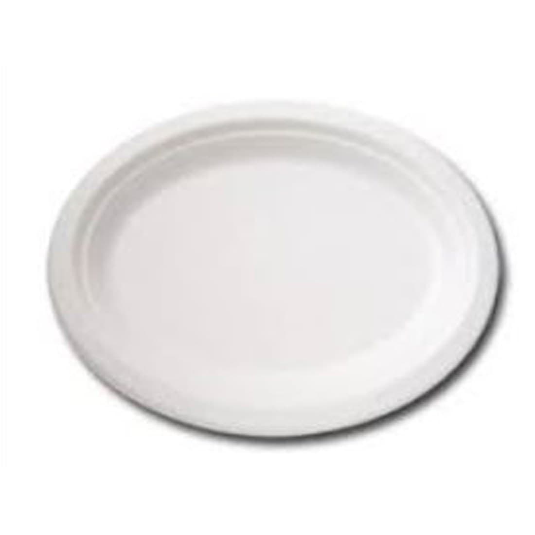 Bagasse Oval Plate (10")