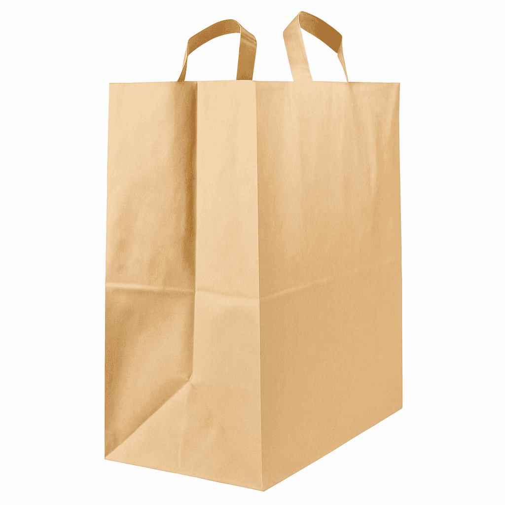 Large Kraft Carrier Bags (260x140x290mm)