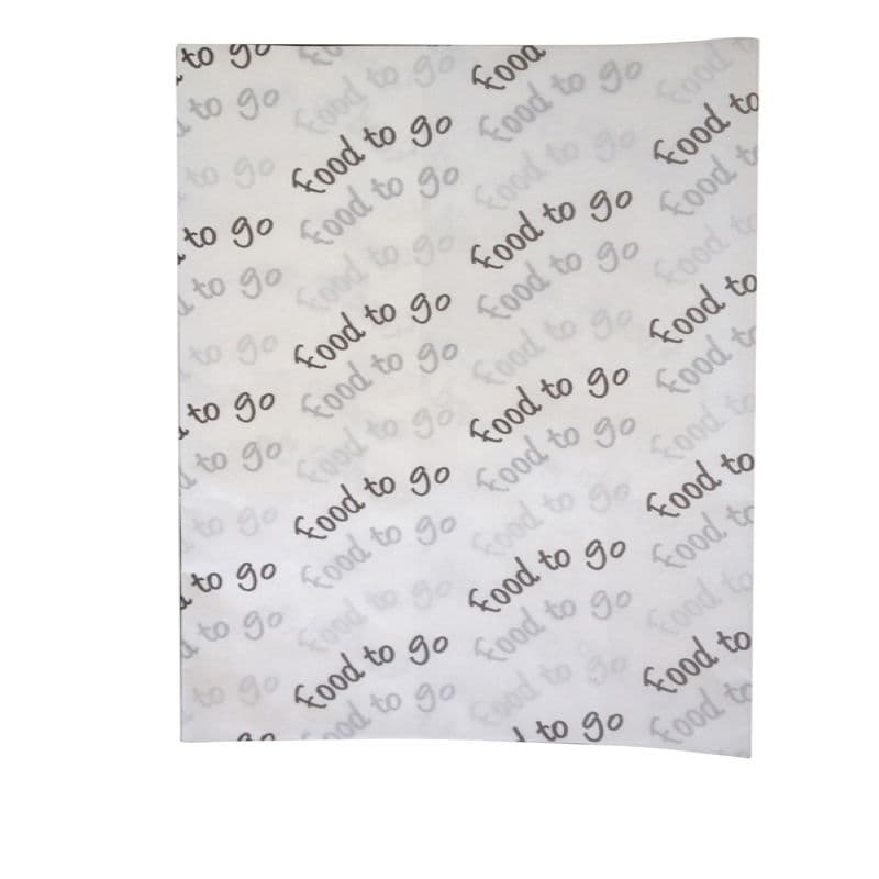 â€śFood to Goâ€ť Compostable Greaseproof Sheet (350x450mm)