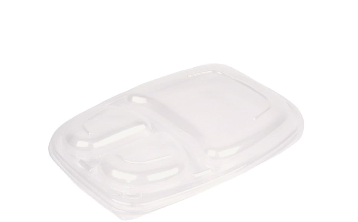 Lids for 34oz 3-Compartment Microwaveable Containers