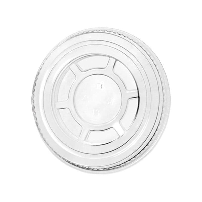 95mm Clear rPET Flat Lid (N/Slot)