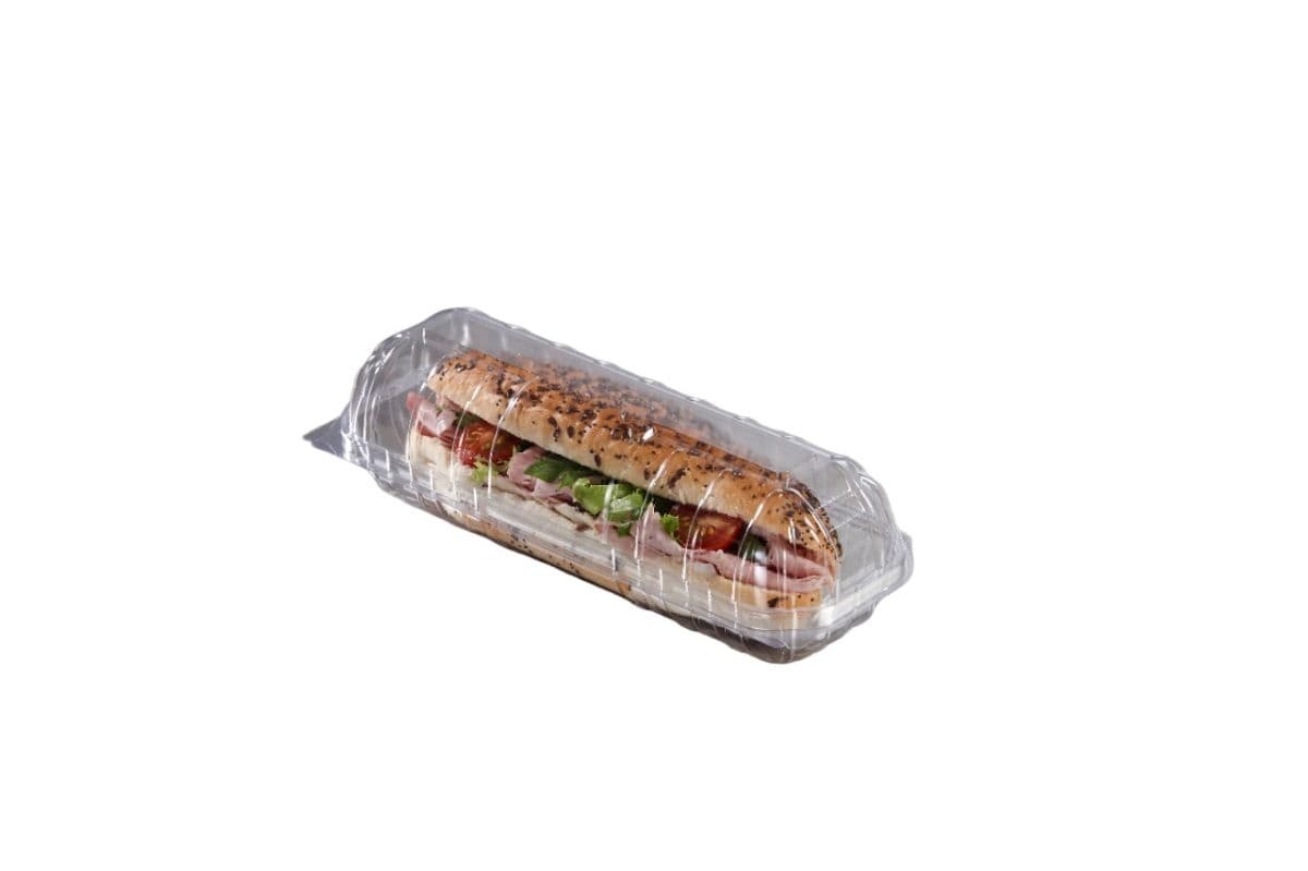Baguette Plastic Container (9")