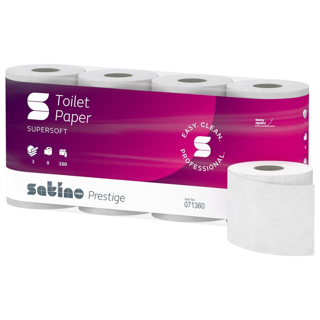 3ply Satino Prestige 150 Sheets Toilet Paper Eco 3
