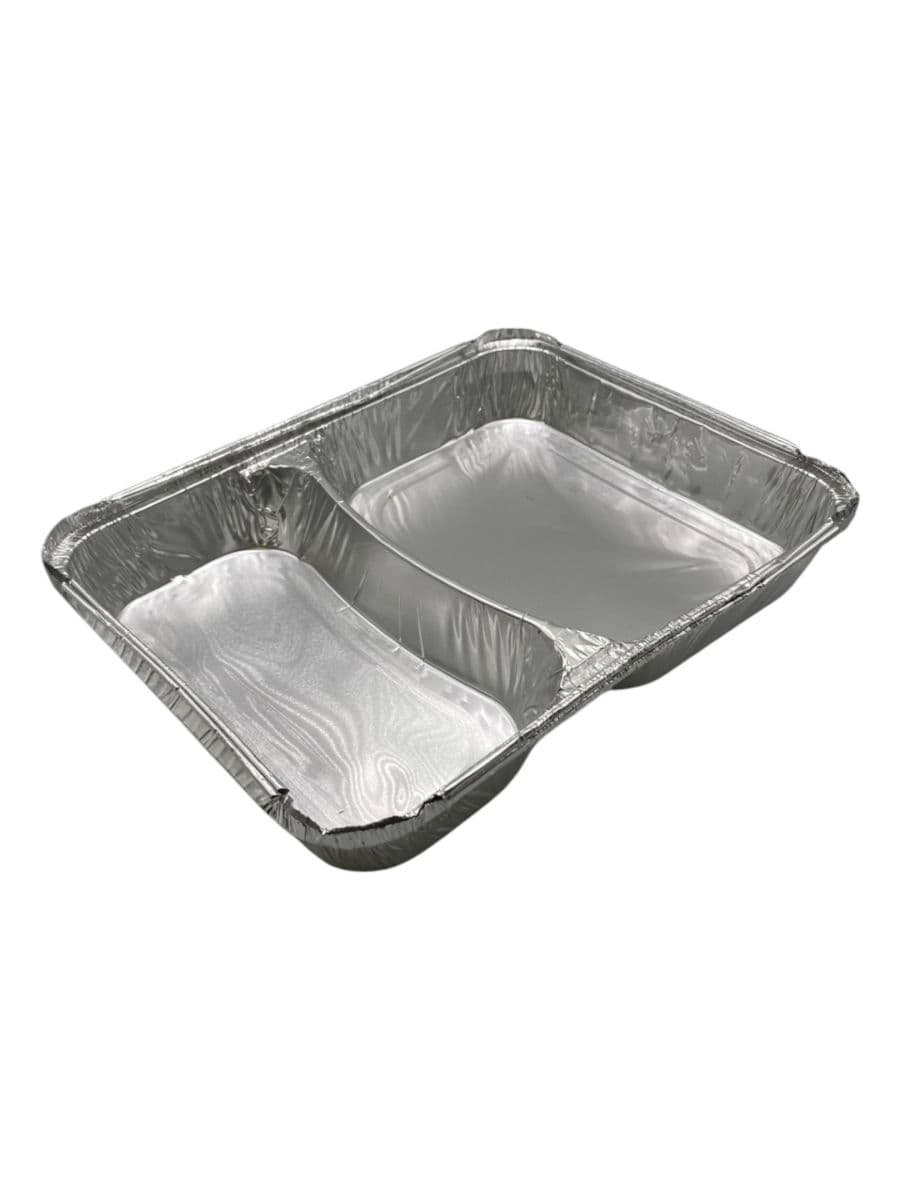 2 Compartment Foil Tray