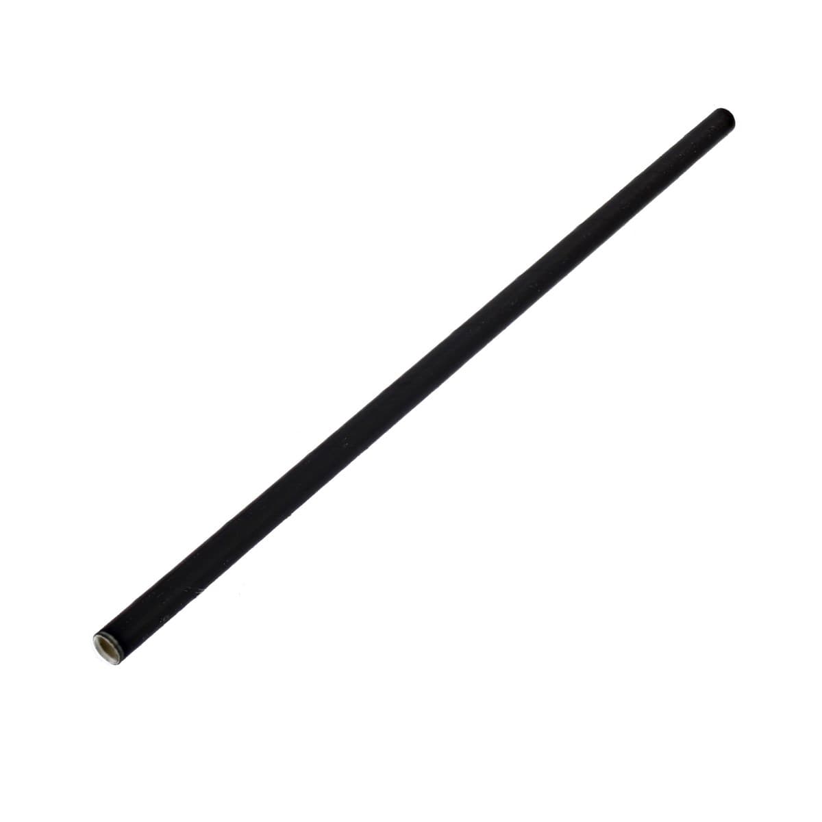 Black Paper Straw (6mm x 200mm)