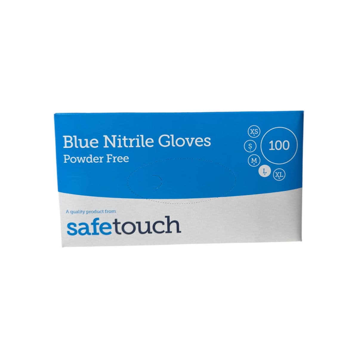 Powder Free Blue Nitrile Glove (Large)