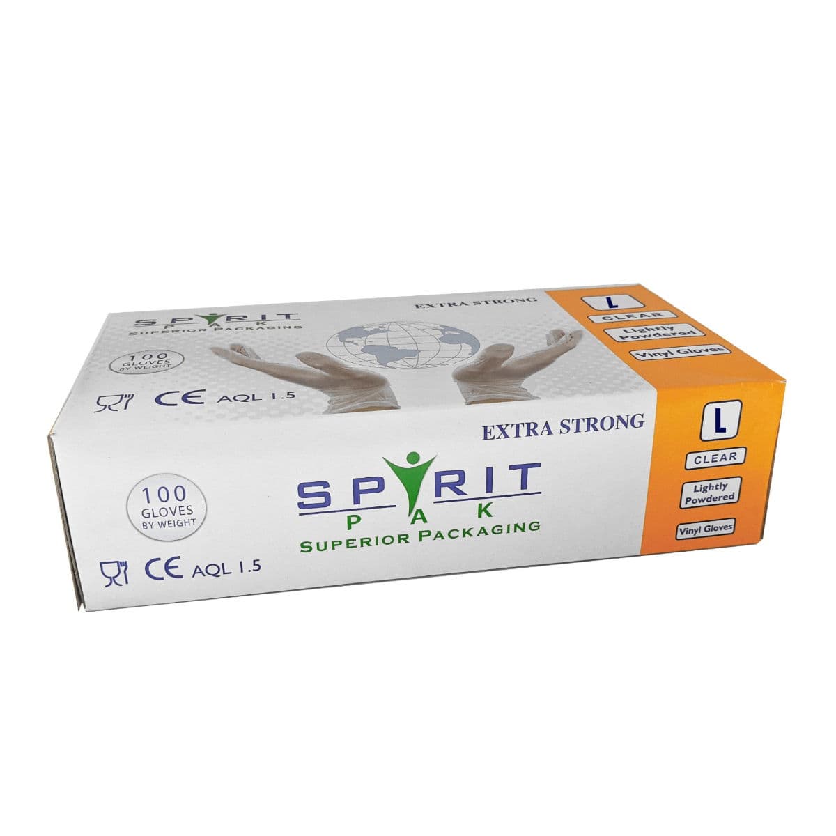 Low Powder Clear Vinyl Glove (Large)