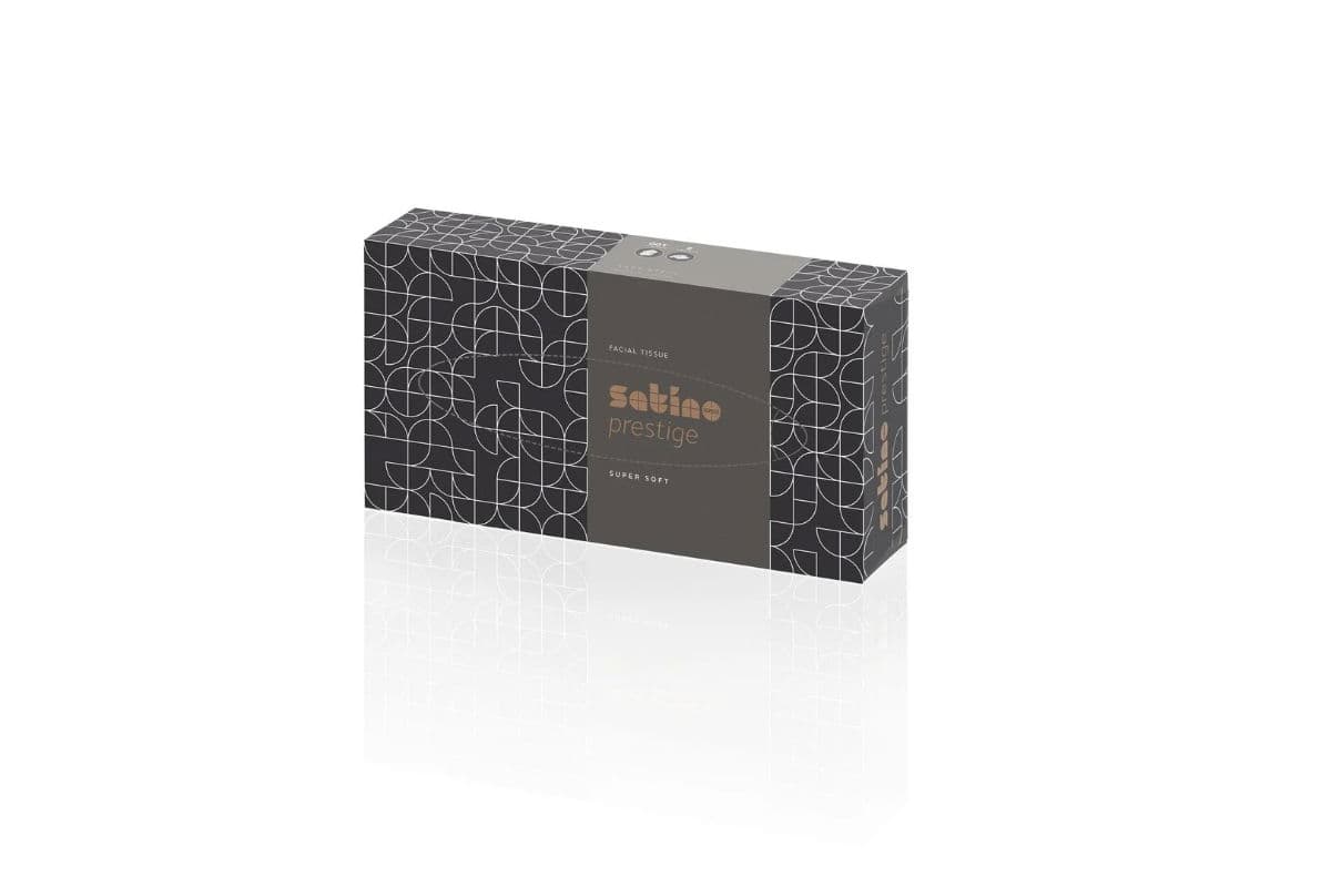 2ply Satino Prestige Facial Tissues Flat Box Eco (40x100) 2