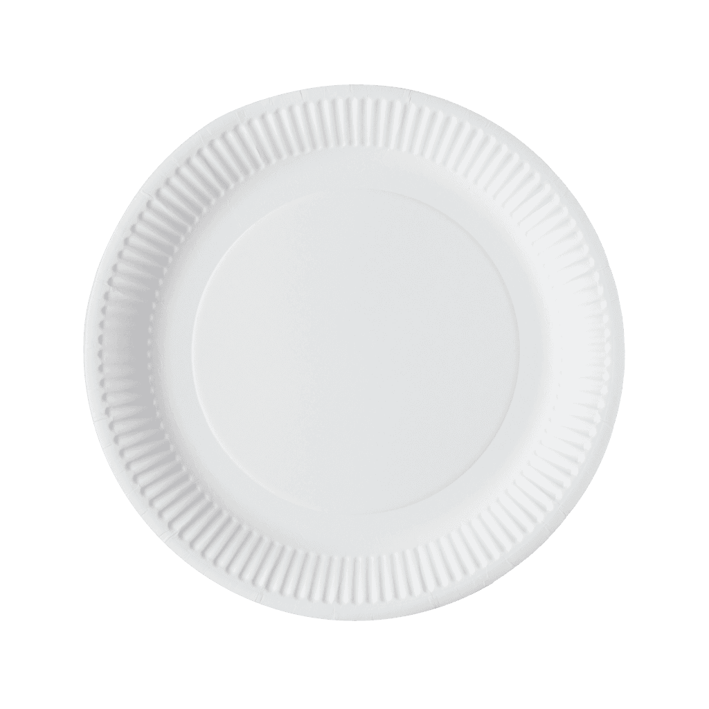 White Greenspirit Paper Plates (7")