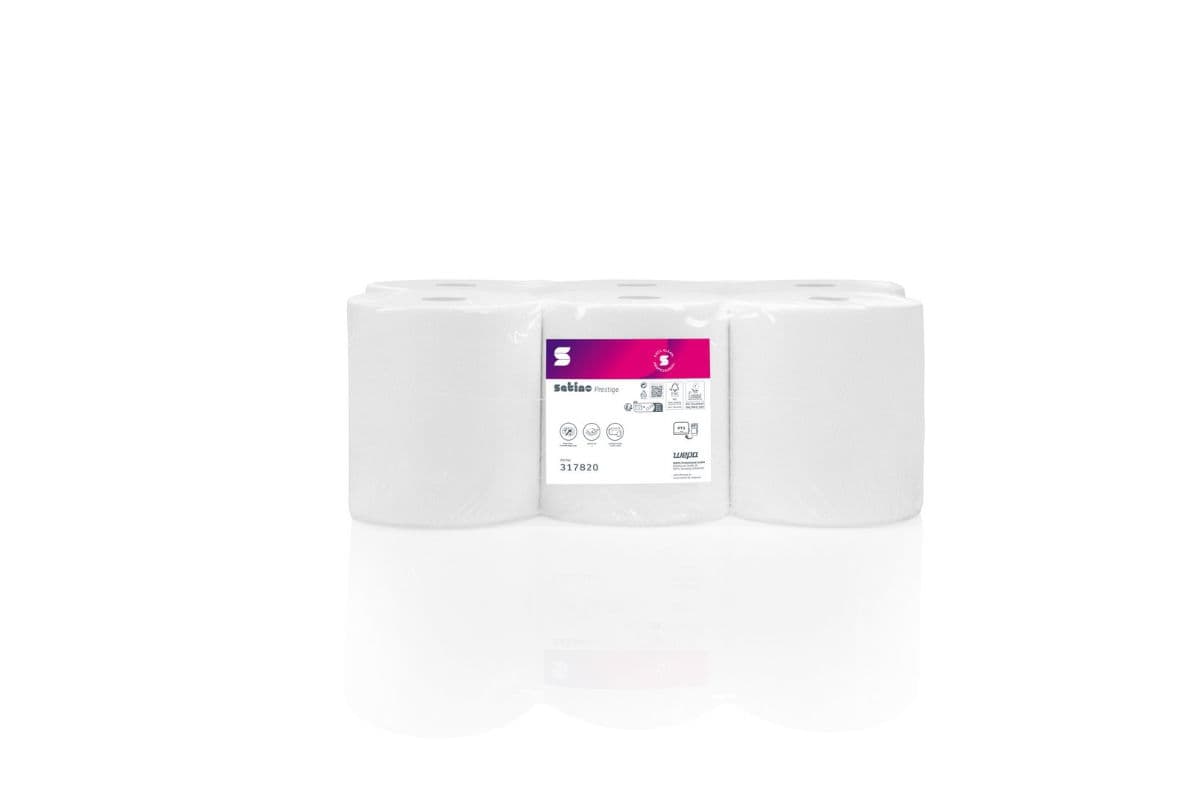 2ply Satino Prestige 150m Hand Towel Roll Eco 2