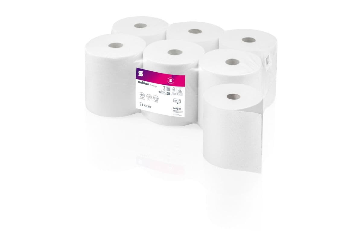 2ply Satino Prestige 150m Hand Towel Roll Eco 3