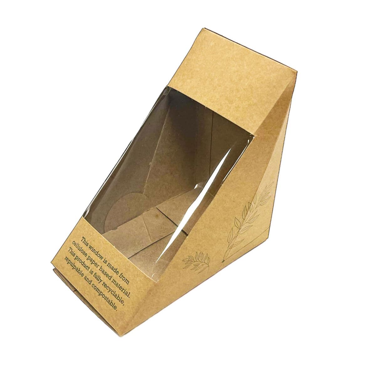 Kraft Deepfill Sandwich Compostable Window