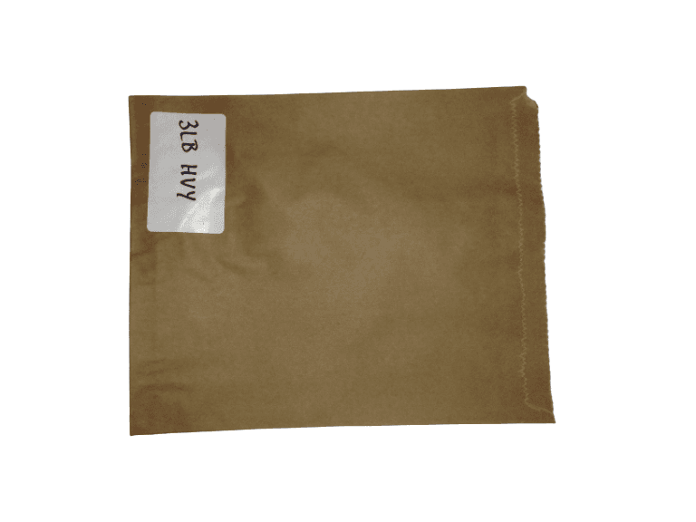 Flat Brown Kraft Bags 3lb  (8.5x11")