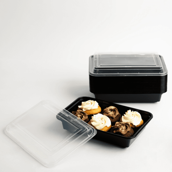 32oz Onyx PP Container (Black Base & Clear Lid Combo) 3