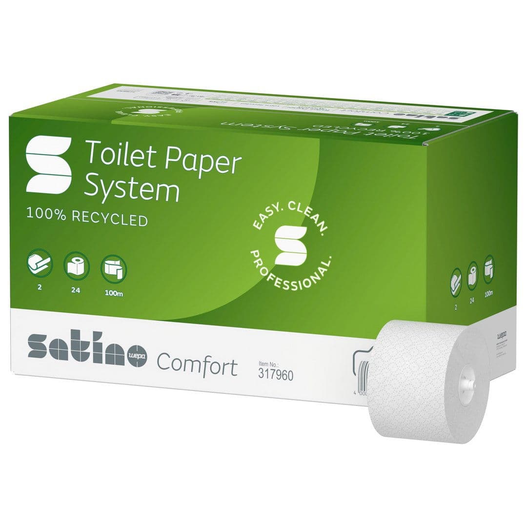 2ply Satino Comfort 100m Toilet Paper Roll Eco 3