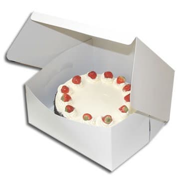 White Cake Box (10x10x4") 3