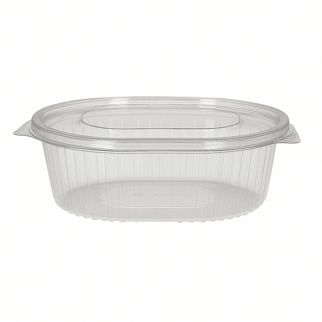 1000cc Oval Hinged Salad Container