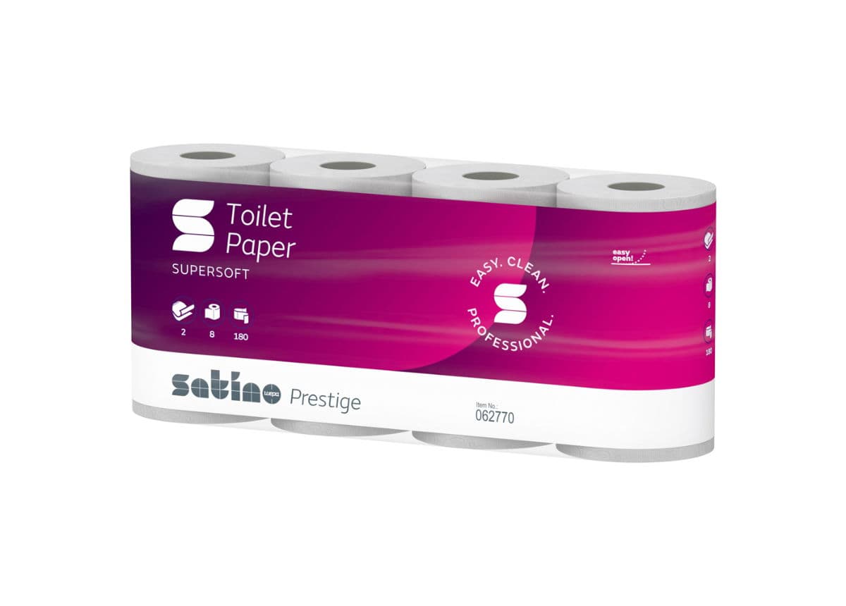 2ply Satino Prestige 180 Sheets Toilet Paper Eco (MT1) (8x8)