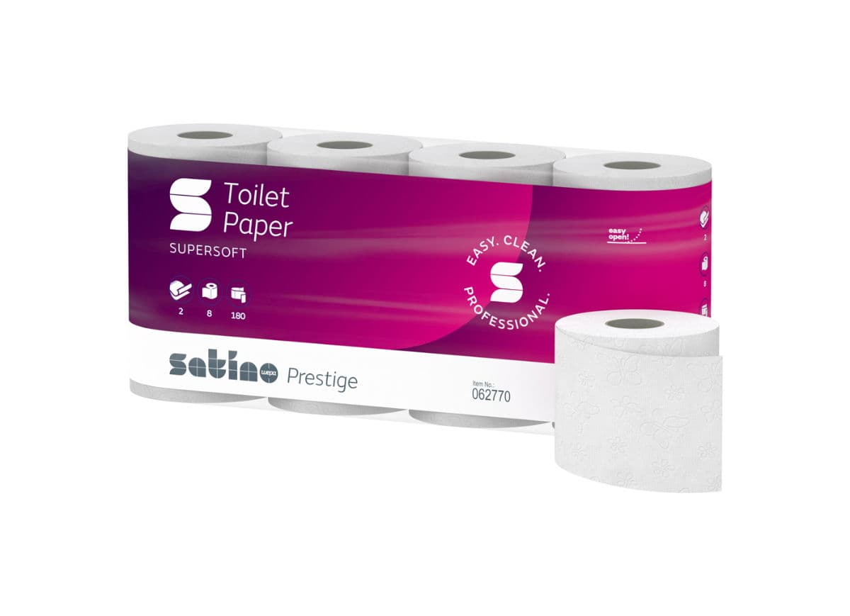 2ply Satino Prestige 180 Sheets Toilet Paper Eco (MT1) (8x8) 3