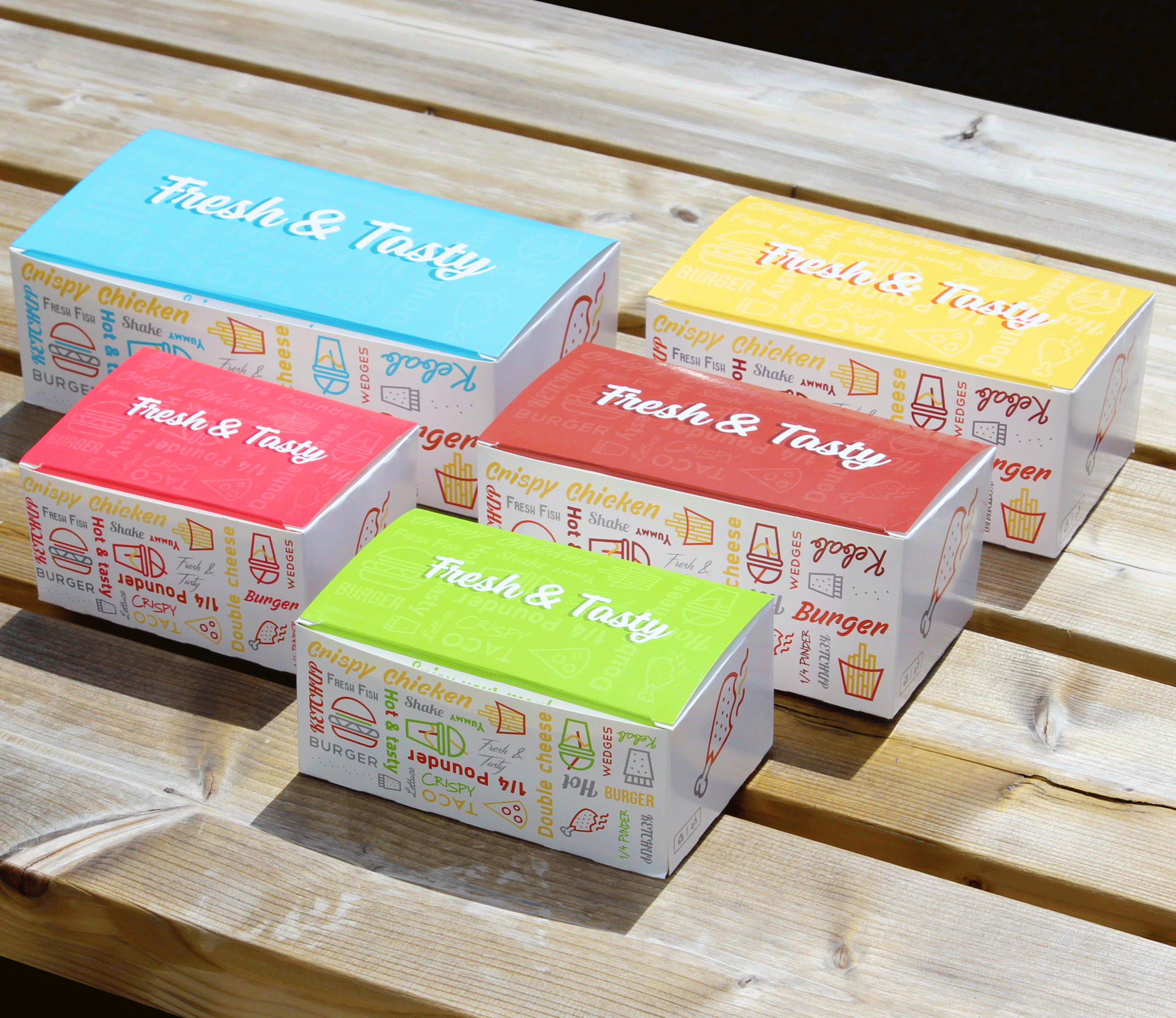 Medium Fresh & Tasty Snack Box (166x90x65mm) (400) 2