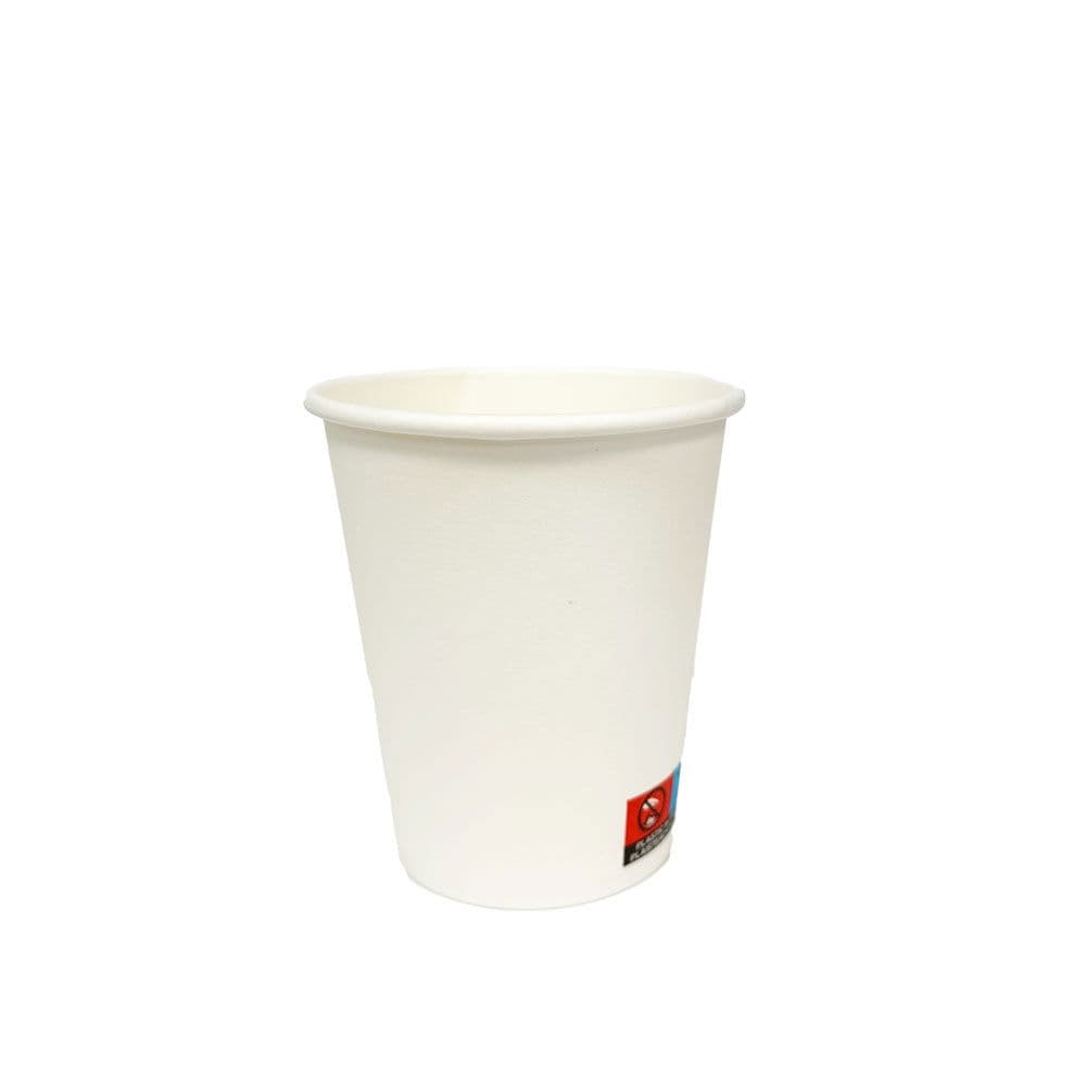 8oz White PE Single Wall Hot Cups