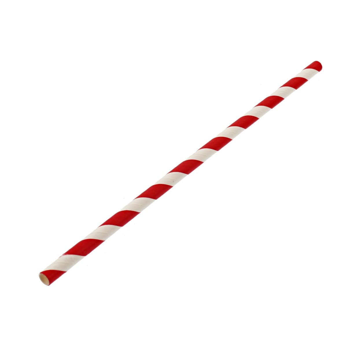 Red Stripe Paper Straw (6mm x 200mm)