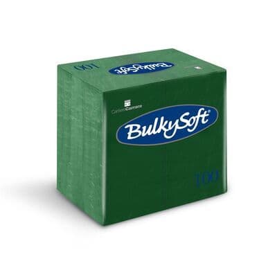BulkySoft 40x40cm Green 2ply 8fold Dinner Napkin