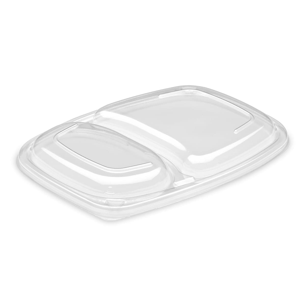 36OZ 2 COMPT CLEAR LID (L)255 (W)190 (H)20