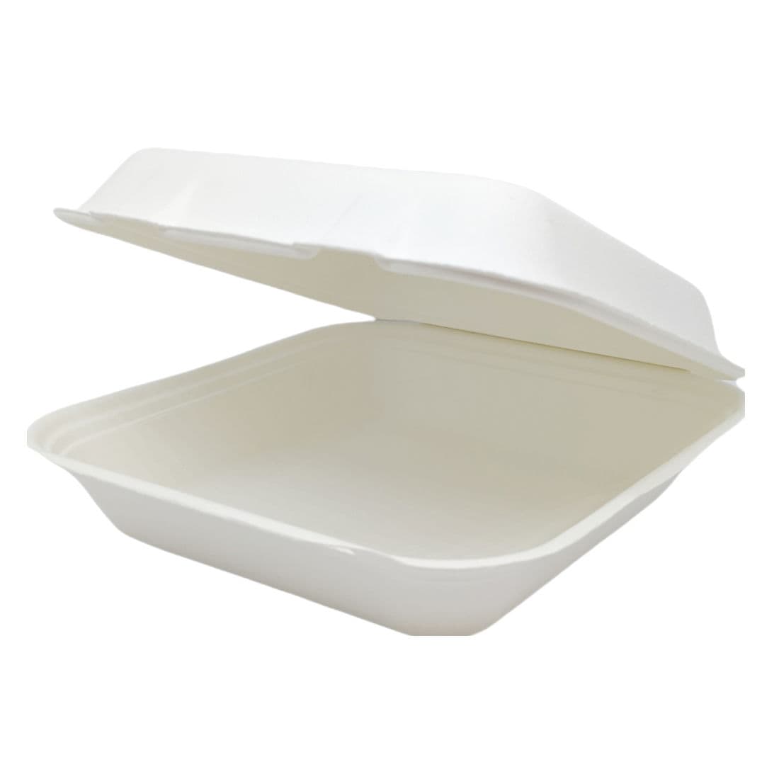 Bagasse Square Meal Box (8x8")