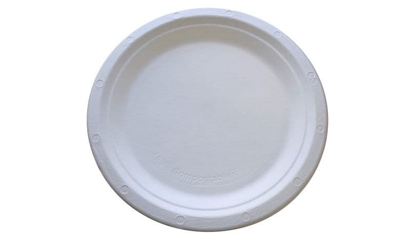 Bagasse Round Plate (7")