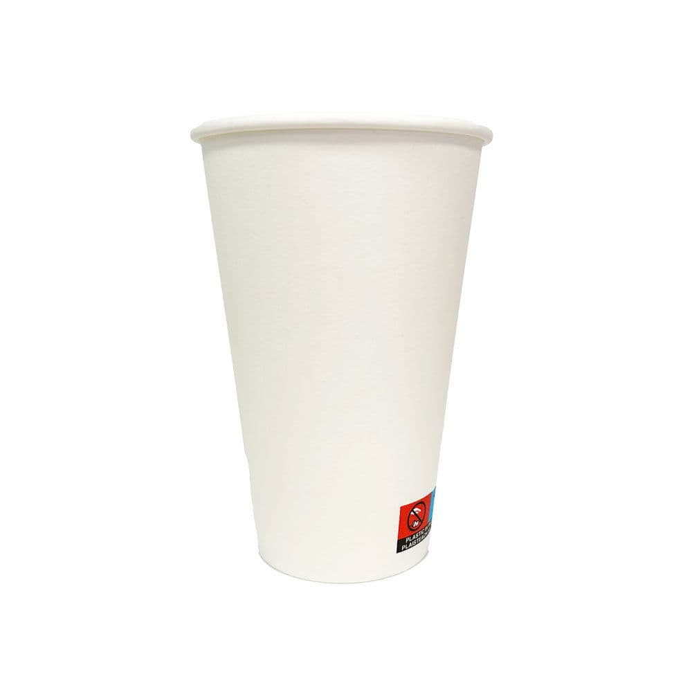 16oz White PE Single Wall Hot Cups