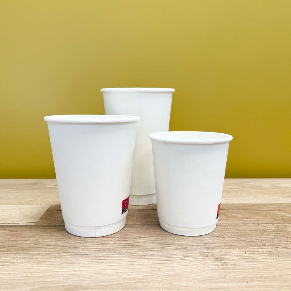 White Matte Double Wall Hot Cup (8oz) 2