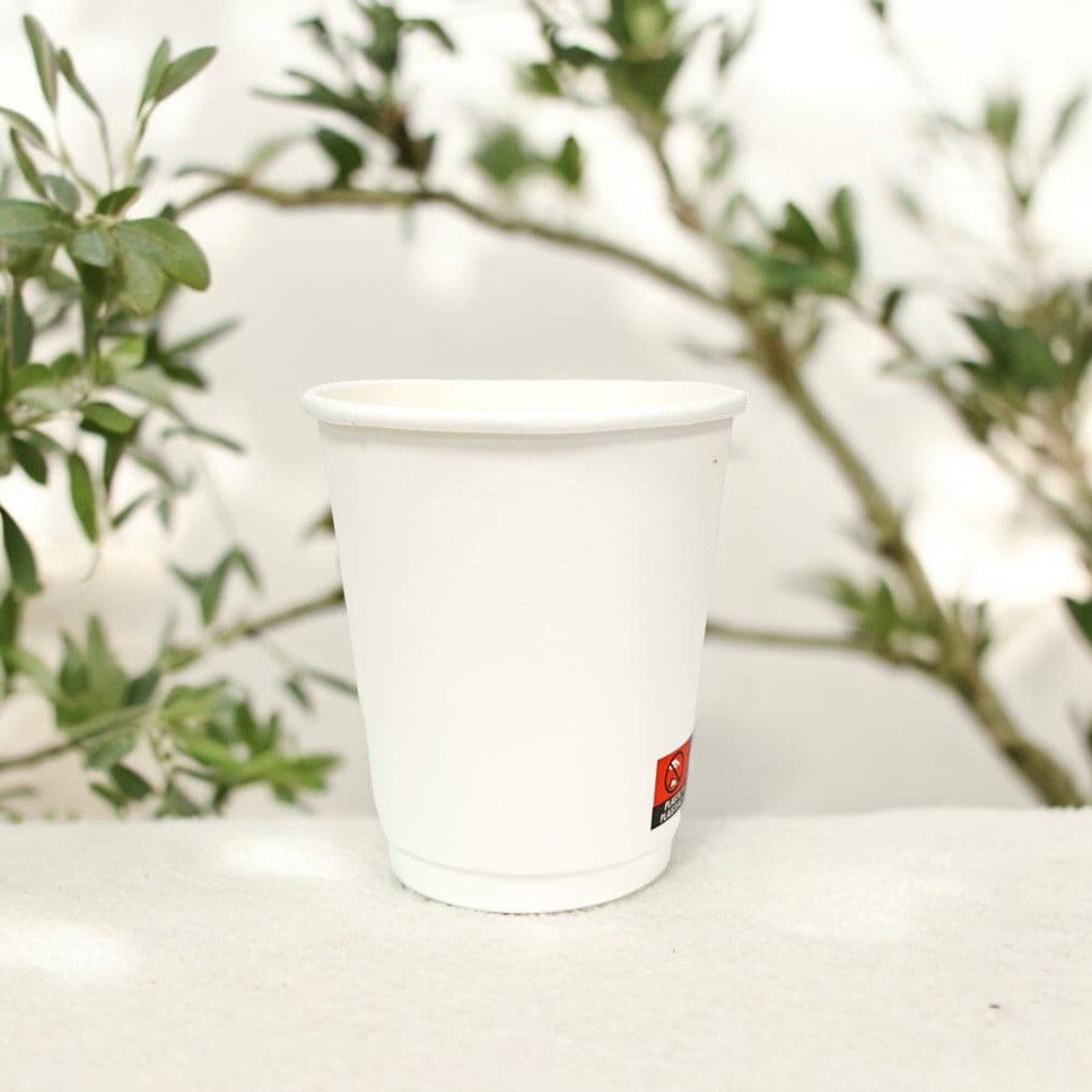 White Matte Double Wall Hot Cup (8oz) 3