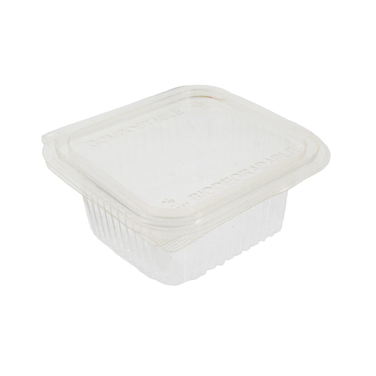 Square Salad Container (370cc) (126x117x56mm)