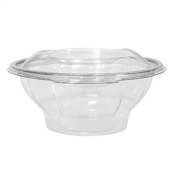 1000cc rPET Round Hinged Salad Container