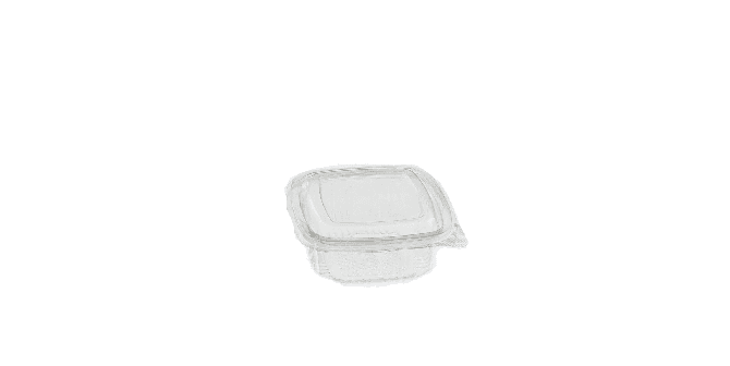 Square Salad Container (125cc) (117x112x29)mm